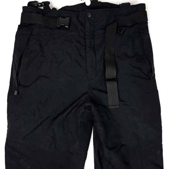 Cabelas Gore-Tex Black Snow Bibs Overalls Mens Large Tall Black Nylon Outdoors - Picture 2 of 8